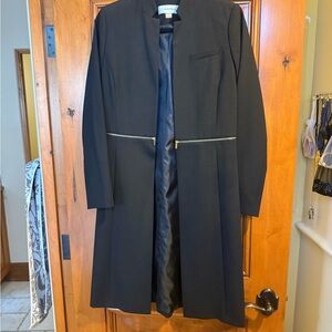 Calvin Klein Black Zippered Coat